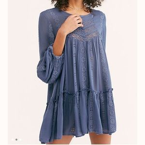 Kiss kiss embroidered lace top Free people